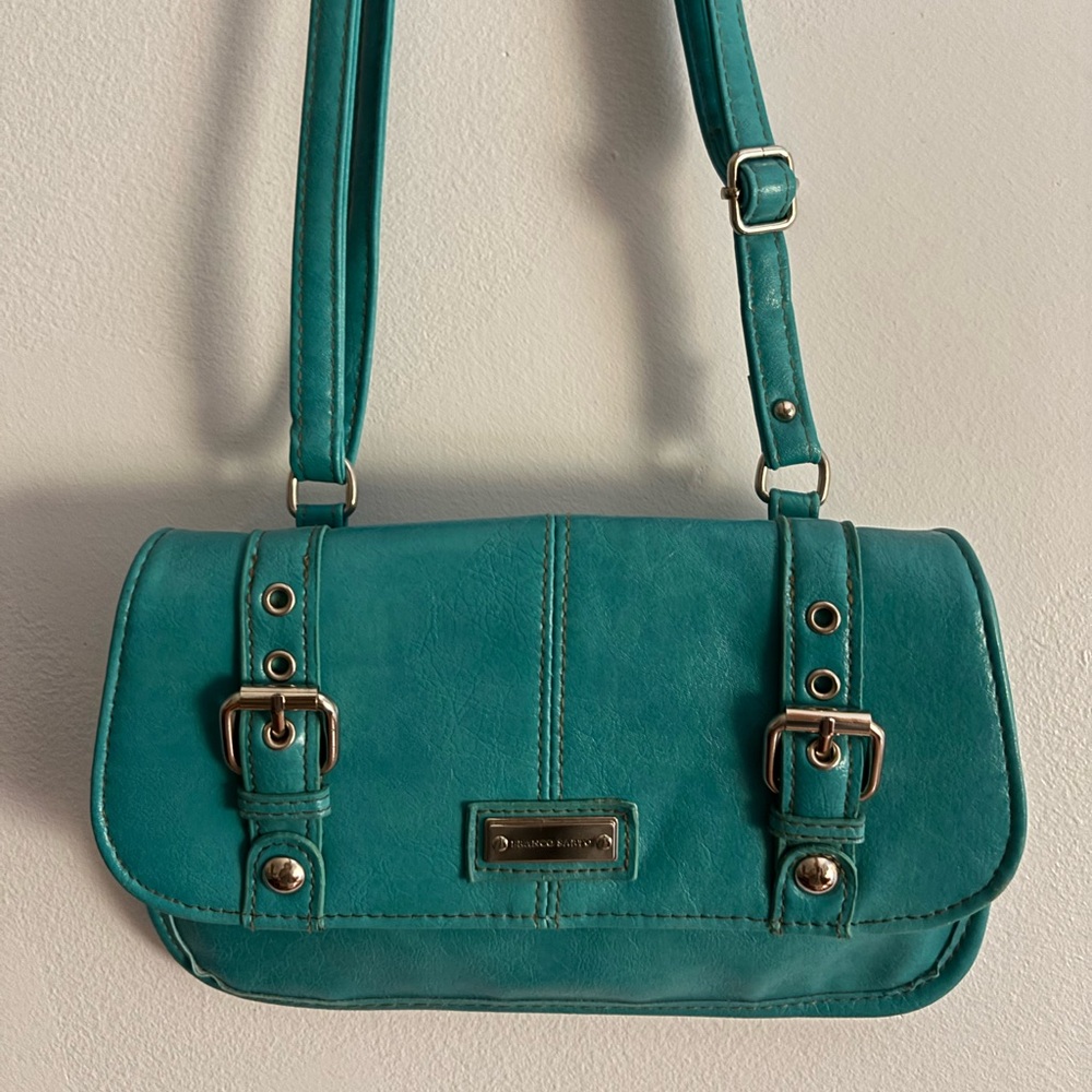 Franco Sarto Turquoise Leather Bag